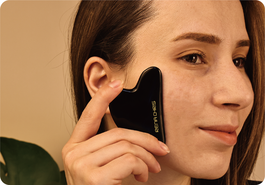 gua sha maintains a youthful look