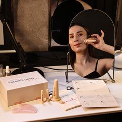Facial Cupping & Rose Quartz Gua Sha Set Facial Cupping & Rose Quartz Gua Sha Set