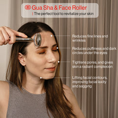 Stainless Steel Face Roller & Gua Sha Set Stainless Steel Face Roller & Gua Sha Set