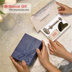 Stainless Steel Face Roller & Gua Sha Set Stainless Steel Face Roller & Gua Sha Set