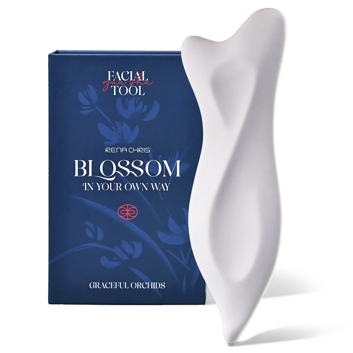 Graceful Orchid Ceramic Facial Gua Sha Tool